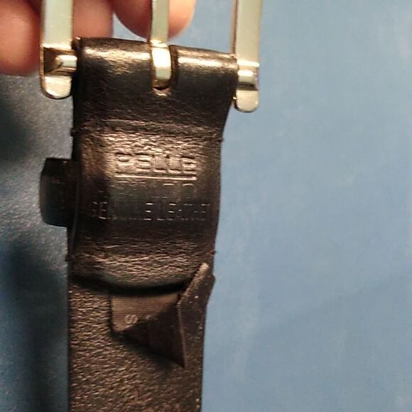 Black Leather Men's Belt Wilson Leather size Large - Picture 2 of 8